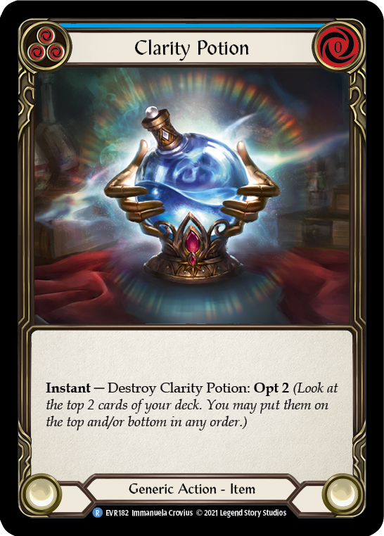 Clarity Potion [EVR182] 1st Edition Cold Foil