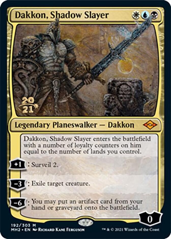 Dakkon, Shadow Slayer [Modern Horizons 2 Prerelease Promos] (PMH2 192)