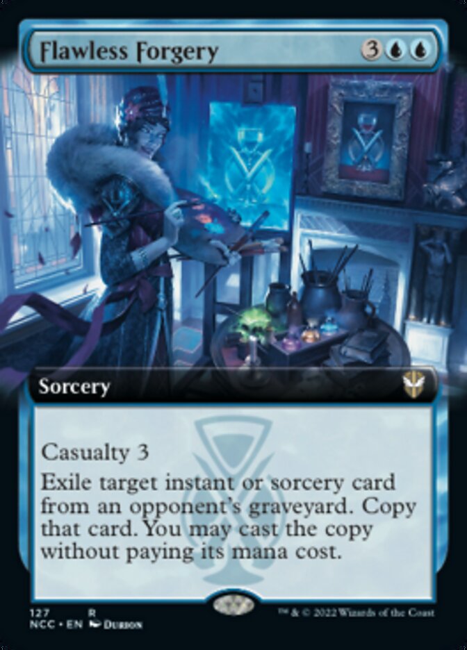 Flawless Forgery (Extended Art) [Streets of New Capenna Commander] (NCC 127)