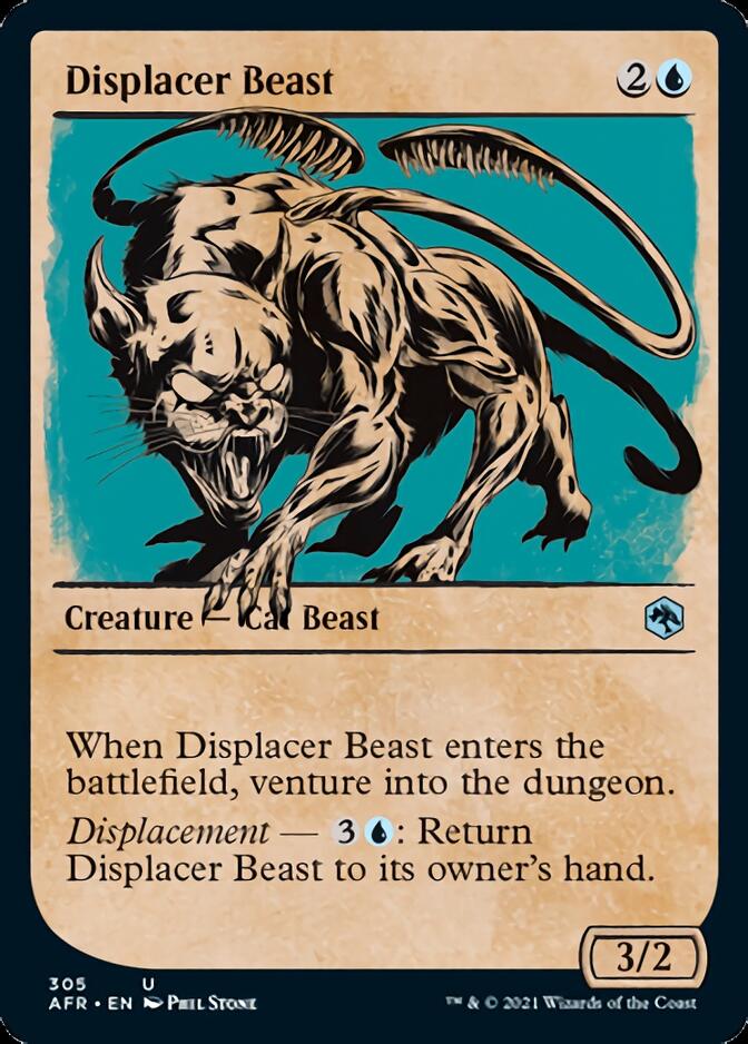 Displacer Beast (Showcase) [Dungeons & Dragons: Adventures in the Forgotten Realms] (AFR 305)