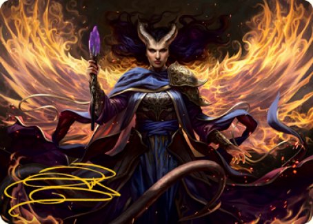 Farideh, Devil's Chosen Art Card (Gold-Stamped Signature) [Dungeons & Dragons: Adventures in the Forgotten Realms Art Series] (AAFR 32)