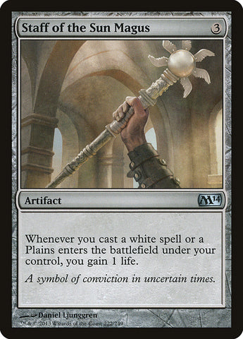 Staff of the Sun Magus [Magic 2014] (M14 222)
