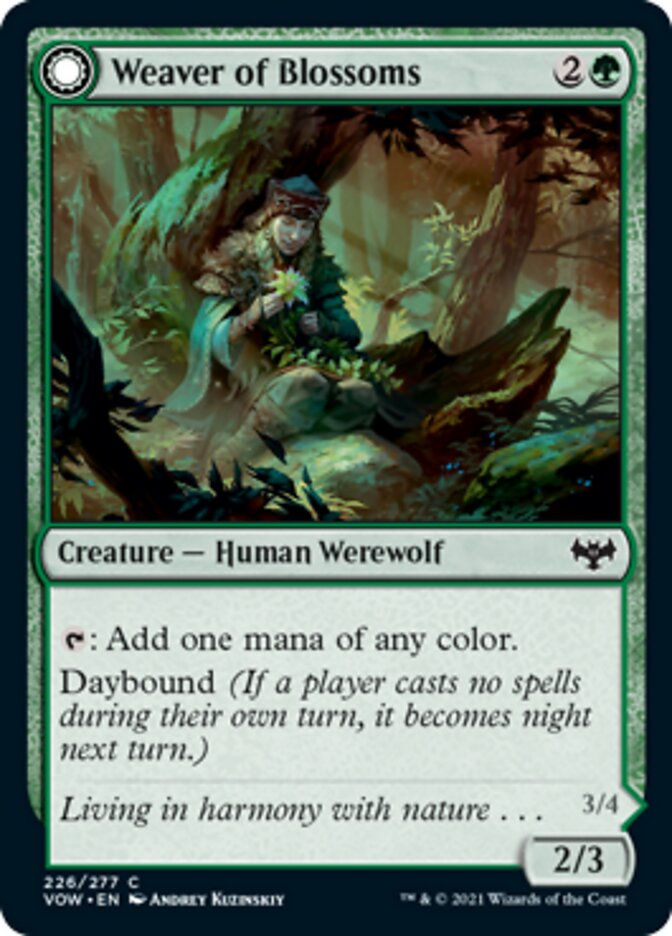 Weaver of Blossoms // Blossom-Clad Werewolf [Innistrad: Crimson Vow] (VOW 226)