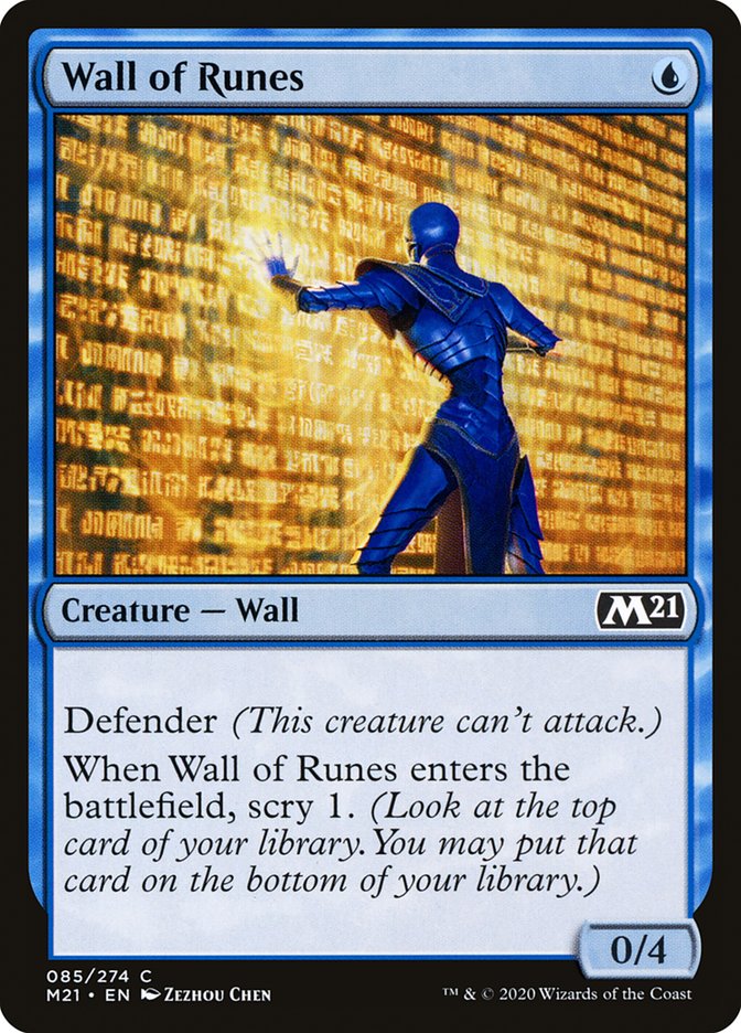 Wall of Runes [Core Set 2021] (M21 85)
