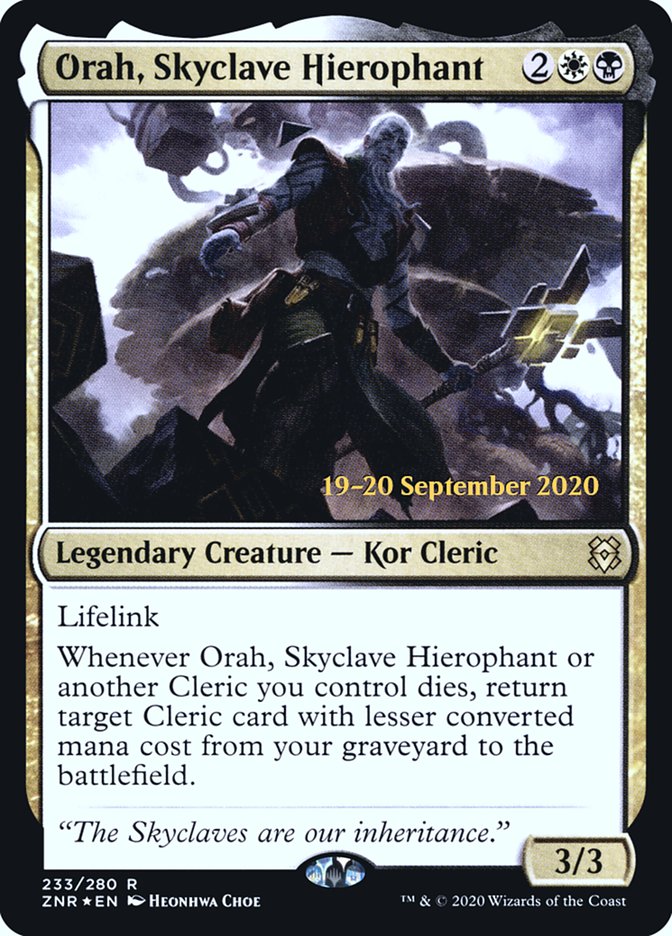 Orah, Skyclave Hierophant  [Zendikar Rising Prerelease Promos] (PZNR 233S)