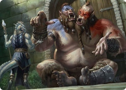 Ettin Art Card [Dungeons & Dragons: Adventures in the Forgotten Realms Art Series] (AAFR 13)