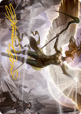 Sigarda's Splendor Art Card (Gold-Stamped Signature) [Innistrad: Midnight Hunt Art Series] (AMID 19)