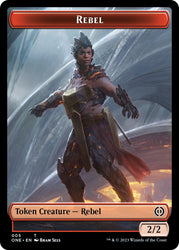 Rebel // Goblin Double-Sided Token [Phyrexia: All Will Be One Commander]