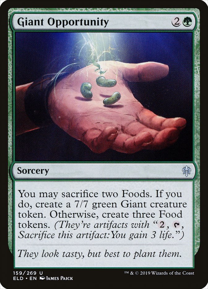 Giant Opportunity [Throne of Eldraine] (ELD 159)