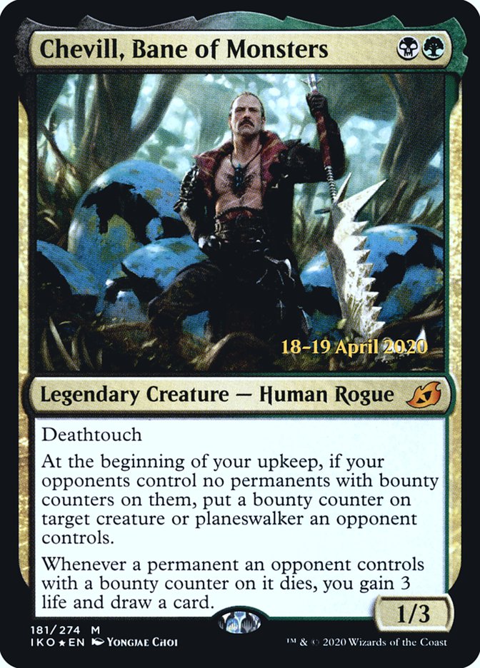Chevill, Bane of Monsters  [Ikoria: Lair of Behemoths Prerelease Promos] (PIKO 181S)