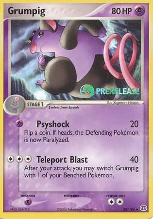 Grumpig (Prerelease Promo) (29/106) [Nintendo: Black Star Promos]
