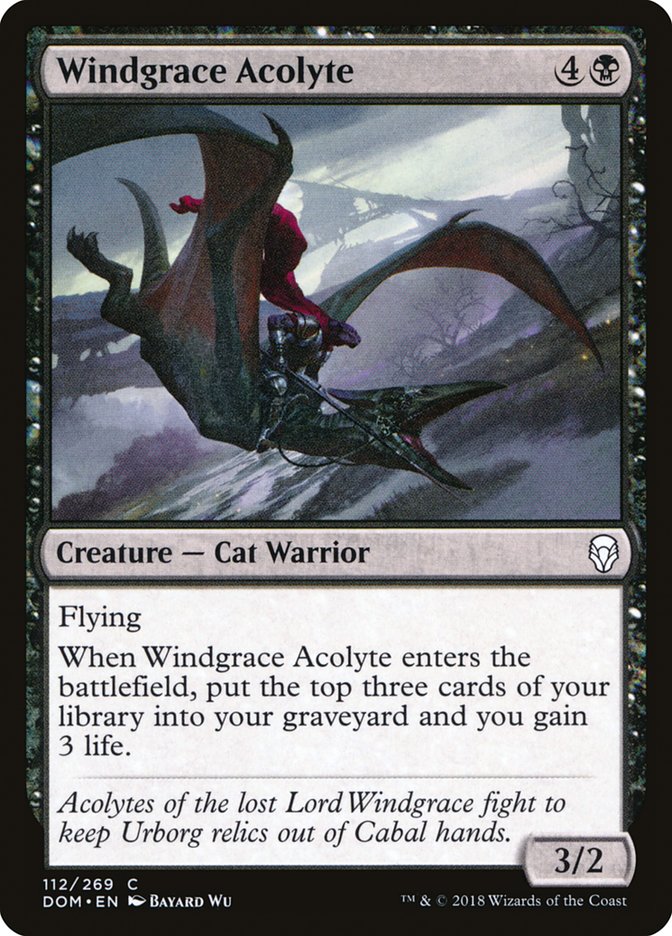 Windgrace Acolyte [Dominaria] (DOM 112)