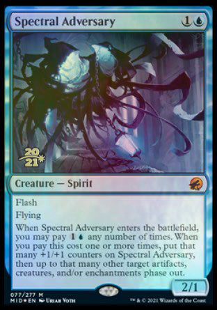 Spectral Adversary [Innistrad: Midnight Hunt Prerelease Promos] (PMID 77)