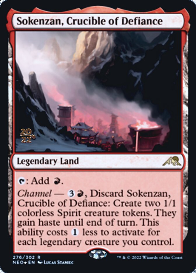 Sokenzan, Crucible of Defiance [Kamigawa: Neon Dynasty Prerelease Promos] (PNEO 276)