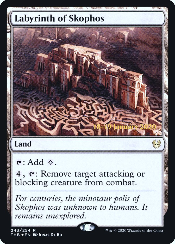 Labyrinth of Skophos [Theros Beyond Death Prerelease Promos] (PTHB 243S)