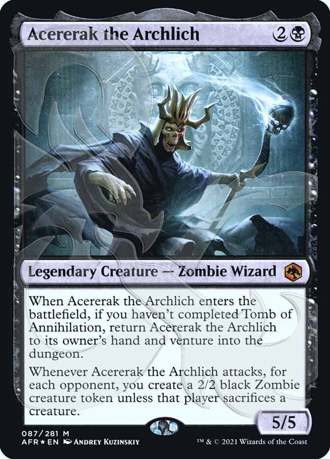 Acererak the Archlich (Ampersand Promo) [Dungeons & Dragons: Adventures in the Forgotten Realms Promos] (PAFR 87A)
