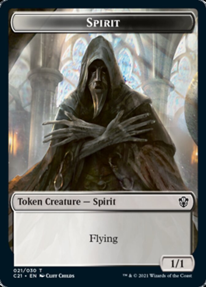 Zombie // Spirit Token [Commander 2021 Tokens] (TC21 9 // 21)