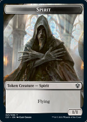 Zombie // Spirit Token [Commander 2021 Tokens] (TC21 9 // 21)