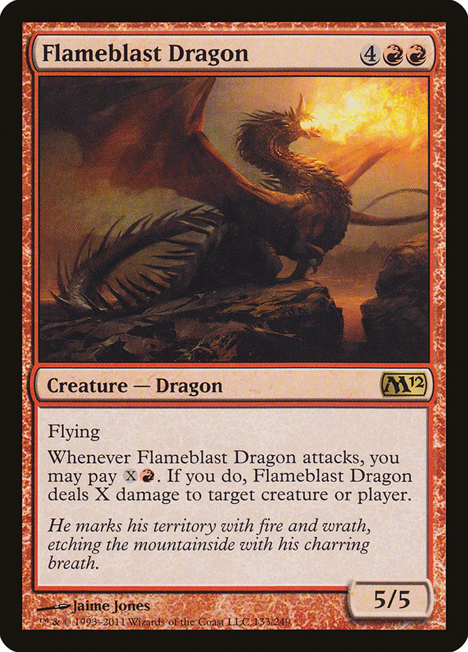 Flameblast Dragon [Magic 2012] (M12 133)