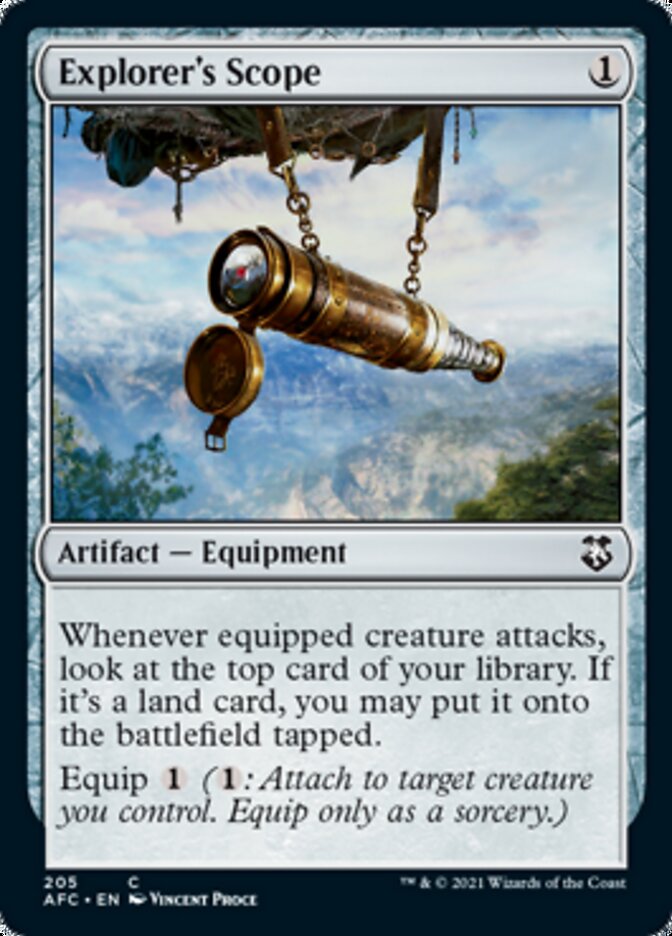 Explorer's Scope [Dungeons & Dragons: Adventures in the Forgotten Realms Commander] (AFC 205)