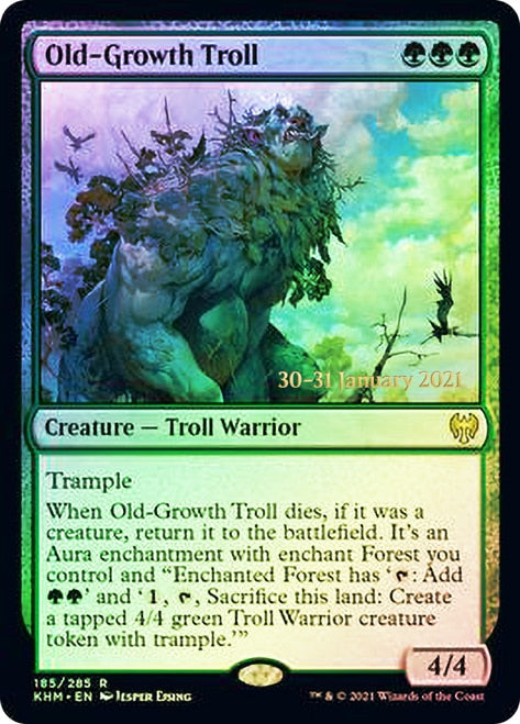 Old-Growth Troll  [Kaldheim Prerelease Promos] (PKHM 185)
