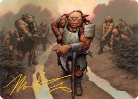 Hobgoblin Bandit Lord Art Card (Gold-Stamped Signature) [Dungeons & Dragons: Adventures in the Forgotten Realms Art Series] (AAFR 30)