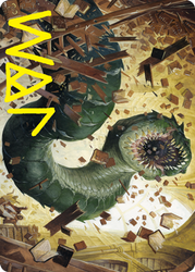 Bookwurm Art Card (Gold-Stamped Signature) [Strixhaven: School of Mages Art Series] (ASTX 14)