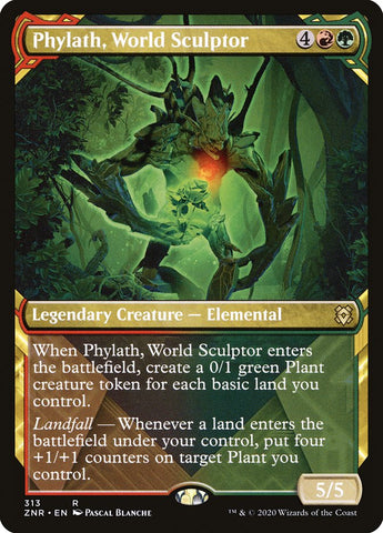 Phylath, World Sculptor (Showcase) [Zendikar Rising] (ZNR 313)