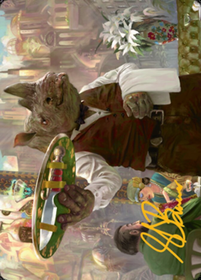 Killer Service Art Card (Gold-Stamped Signature) [Streets of New Capenna Art Series] (ASNC 62)