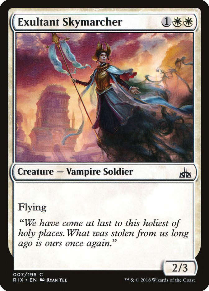 Exultant Skymarcher [Rivals of Ixalan] (RIX 7)