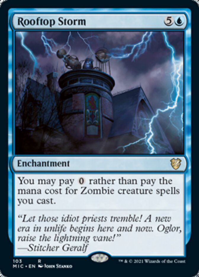 Rooftop Storm [Innistrad: Midnight Hunt Commander] (MIC 103)