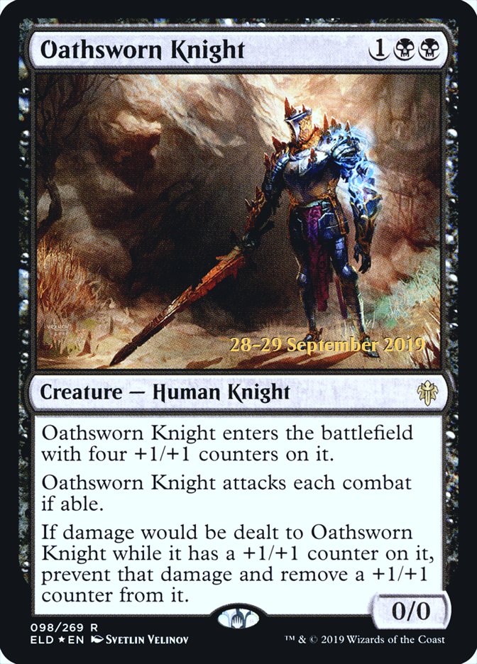 Oathsworn Knight  [Throne of Eldraine Prerelease Promos] (PELD 98S)