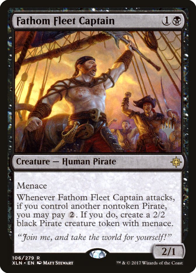 Fathom Fleet Captain (Promo Pack) [Ixalan Promos] (PXLN 106P)