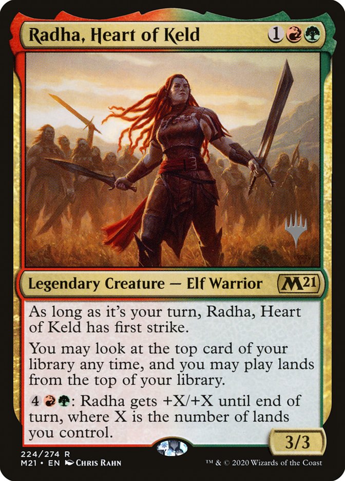 Radha, Heart of Keld (Promo Pack) [Core Set 2021 Promos] (PM21 224P)