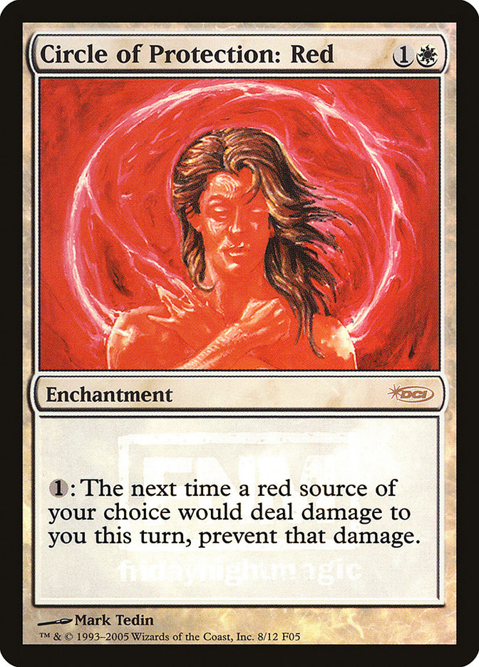 Circle of Protection: Red [Friday Night Magic 2005] (F05 8)