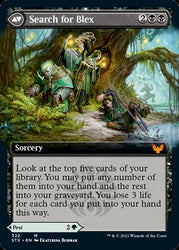 Blex, Vexing Pest // Search for Blex (Extended) [Strixhaven: School of Mages] (STX 322)
