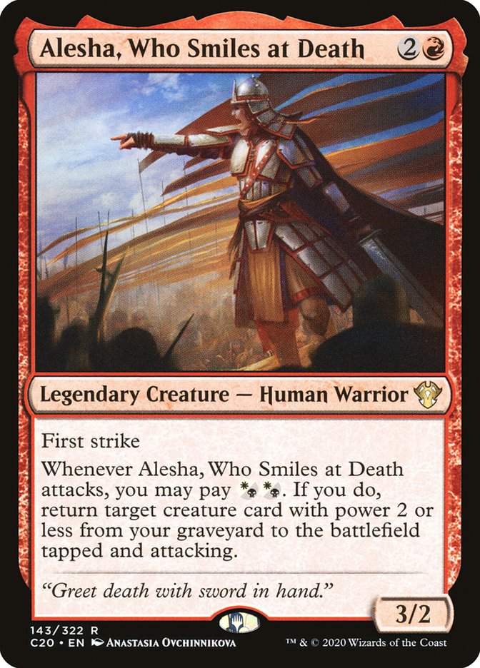 Alesha, Who Smiles at Death [Commander 2020] (C20 143)