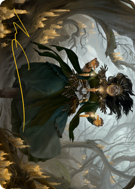 Candlegrove Witch 1 Art Card (Gold-Stamped Signature) [Innistrad: Midnight Hunt Art Series] (AMID 15)