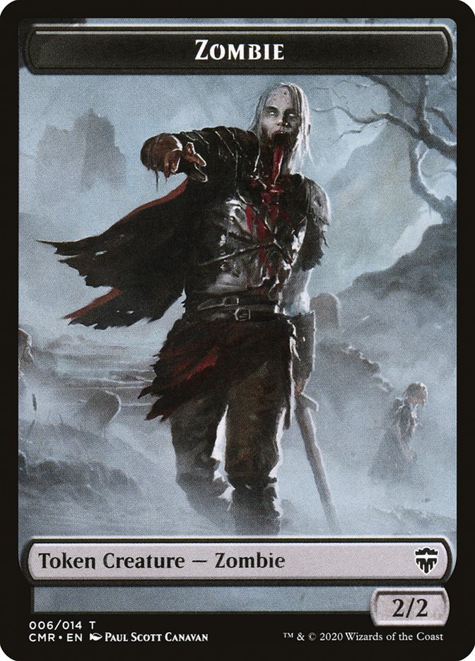 Golem // Zombie Token [Commander Legends Tokens] (TCMR 9 // 6)