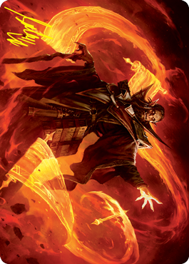 Plargg, Dean of Chaos Art Card (Gold-Stamped Signature) [Strixhaven: School of Mages Art Series] (ASTX 53)
