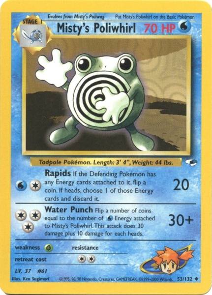 Misty's Poliwhirl (53/132) [Gym Heroes]