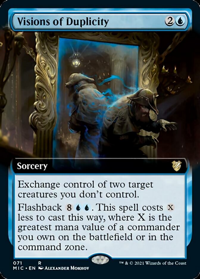 Visions of Duplicity (Extended) [Innistrad: Midnight Hunt Commander] (MIC 71)