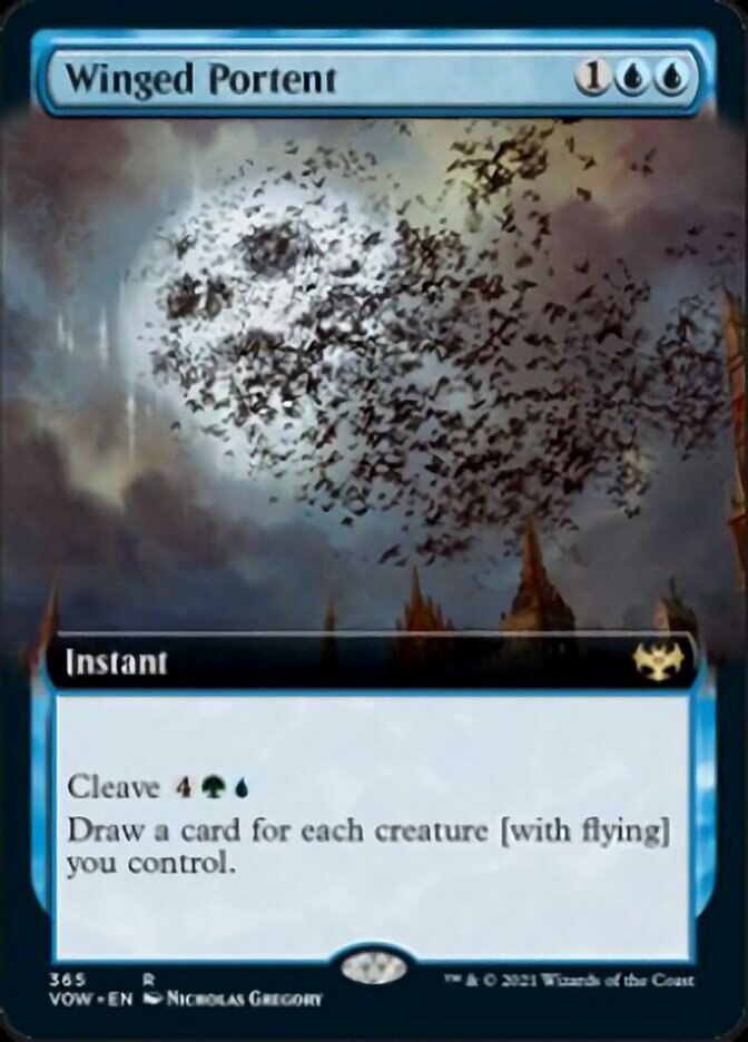 Winged Portent (Extended) [Innistrad: Crimson Vow] (VOW 365)