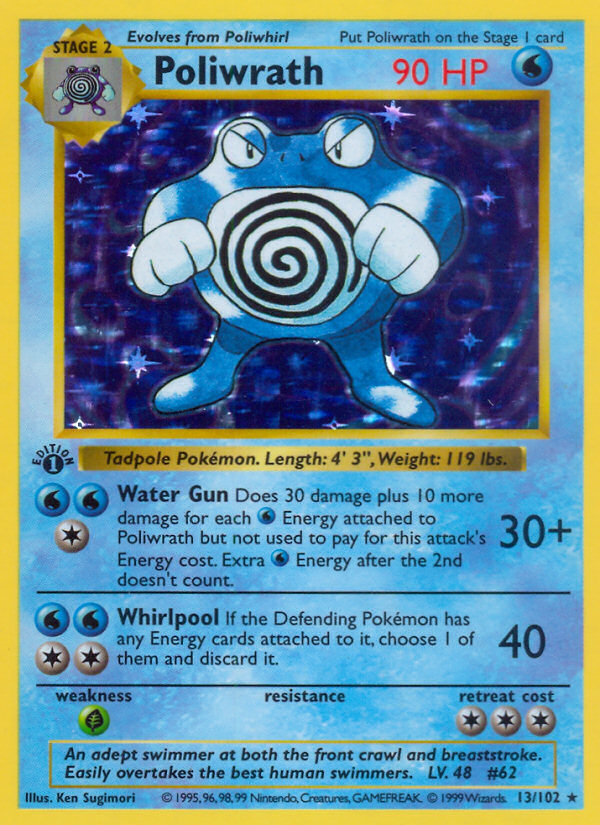 Poliwrath (13/102) [Base Set 1st Edition]