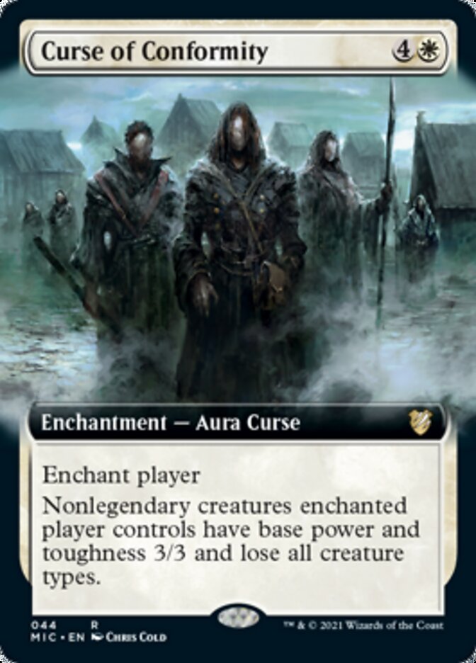 Curse of Conformity (Extended) [Innistrad: Midnight Hunt Commander] (MIC 44)
