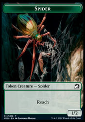 Beast (007) // Spider Double-sided Token [Innistrad: Midnight Hunt Commander] (TMIC 7)