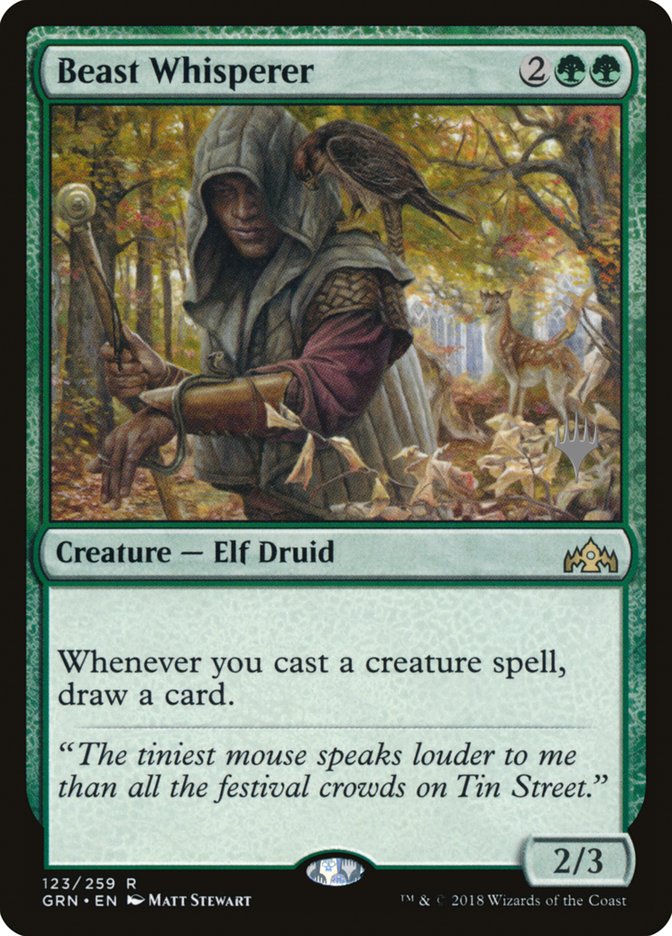 Beast Whisperer (Promo Pack) [Guilds of Ravnica Promos] (PGRN 123P)