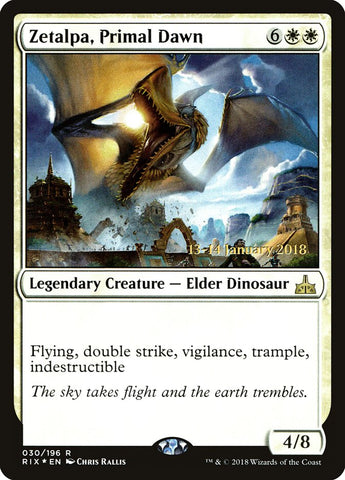 Zetalpa, Primal Dawn (Prerelease) [Rivals of Ixalan Prerelease Promos] (PRIX 30S)