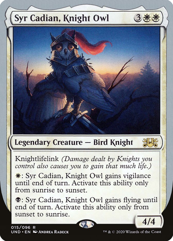 Syr Cadian, Knight Owl [Unsanctioned] (UND 15)