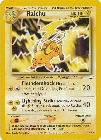 Raichu (21/64) [Neo Revelation]